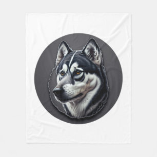 Zwart Siberisch Fleece Deken