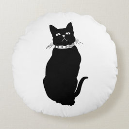  zwart Sierkussen Rond Kussen