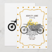 Zwart silhouet van de fiets - Kies achtergrondkleu Kaart (Voorkant / Achterkant)