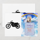 Zwart silhouet van de fiets - Kies achtergrondkleu Kaart (Voorkant / Achterkant)