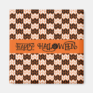 ZWART SINAASAPPEL CHECK KNIT Square Magnet II Magneet