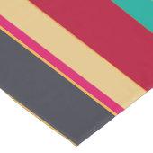 Zwart Sinaasappel en rode strepen Korte Tafelloper (Hoek)