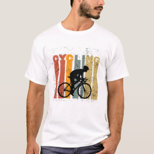 Zwart Sinaasappel Vriendelijke Geometrische Person T-shirt