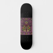 Zwart Skateboard met neon gekleurd insect (Voorkant)