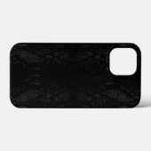 Zwart slangenhuidafdrukken Case-Mate iPhone case (Achterkant (horizontaal))