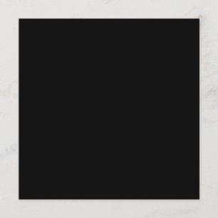 Zwart Solid Color Background Invation Kaart
