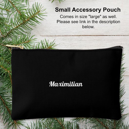Zwart - Solid Small Accessoire Pouch Etui