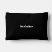 Zwart - Solid Small Accessoire Pouch Etui (Voorkant)
