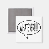 Zwart! Speech Bubble Magneet (Voorkant / Achterkant)