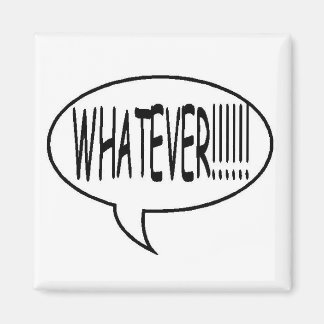 Zwart! Speech Bubble Magneet