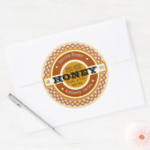  zwart sprinkhaan honing kruik ronde sticker (Envelop)