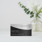 Zwart staaleffect, professioneel Visitekaartje (Staand voorkant)