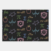 Zwart STAM-wrapppapier — vellen van 3 vellen (Voorkant 2)