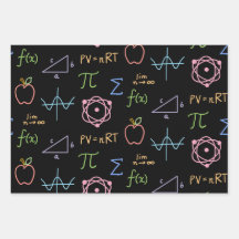 Zwart STAM-wrapppapier — vellen van 3 vellen