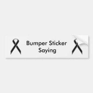 Zwart standaardlint door Kenneth Yoncich Bumpersticker