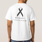 Zwart standaardlint t-shirt (Achterkant)