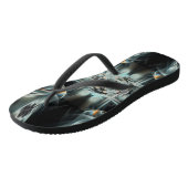 Zwart Star Abstract zwart-wit patroon Teenslippers (Schuin)