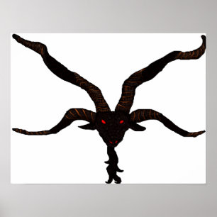 Zwart Star-vulkanisch Poster