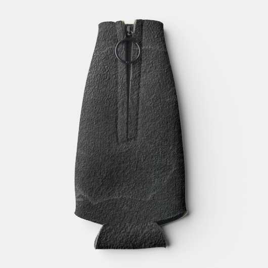 Zwart steen textuur fles koeler (Achterkant)