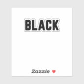 zwart sticker (Vel)