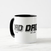 Zwart Stout Nieuw Vader Cadeau Mok (Voorkant links)