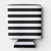 Zwart Streep & Gouden Pioen Monogram Blikjeskoeler (Achterkant)