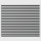 Zwart strippes omslagpapier cadeaupapier (Vlak)