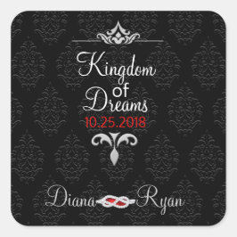 Zwart Stropdas cadeau Stickers