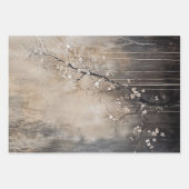 Zwart Stropdas Elegant Moody Heavy Weight Decoupag Inpakpapier Vel (Voorkant 2)