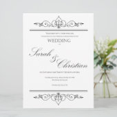 Zwart Stropdas - Elegant Simple - Weddenschap - Ui Kaart (Staand voorkant)