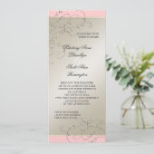 Zwart Stropdas Elegantie, Champagne Silver Bruilof Kaart (Staand voorkant)