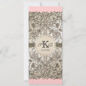 Zwart Stropdas Elegantie, Champagne Silver Bruilof Kaart (Achterkant)