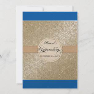 Zwart Stropdas elegantie, kobalt blauw crème Quinc Kaart