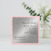 Zwart Stropdas elegantie, zilver sparen de Datum n Save The Date (Staand voorkant)