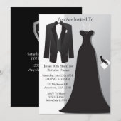 Zwart Stropdas Kaart (Voorkant / Achterkant)