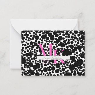 zwart stropdas notitiekaartje