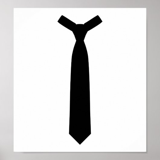 Zwart stropdas poster (Voorkant)