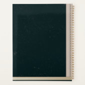 Zwart Tan Bibliotheek Boek Hoesje Bruiloft Planner (Achterkant)