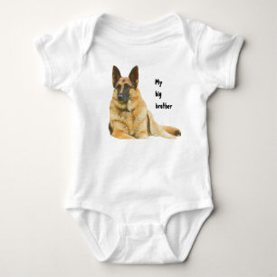 Zwart & Tan Duitse Herder Broer/Zus Romper