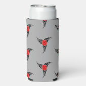 Zwart tattoo met rood rose grijs (Seltzer Achterkant)