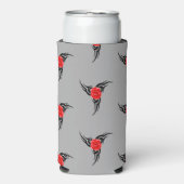 Zwart tattoo met rood rose grijs (Seltzer Voorkant)