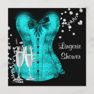 Zwart Tealblauw Kanten Lingerie Bruidsmeisje Uitno Kaart