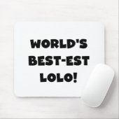 Zwart Tekst Best-est Lolo T-shirts en geschenken Muismat (Met muis)