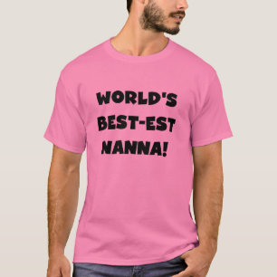 Zwart Tekst Best-est Nanna T-shirts en geschenken
