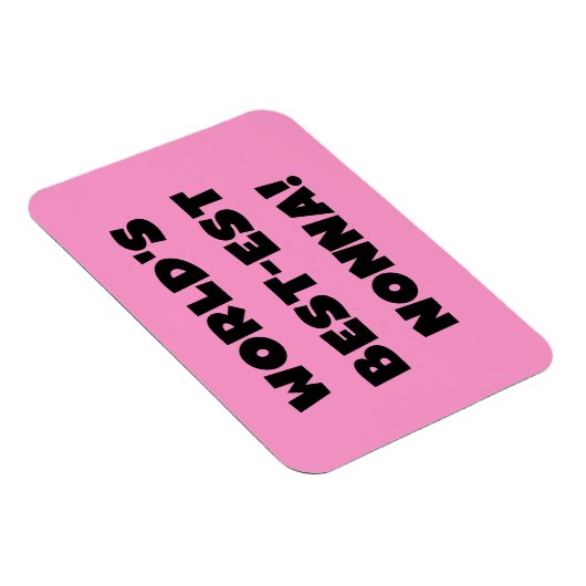 Zwart Tekst Best-est Nonna T-shirts en geschenken Magneet (Rechterzijde)