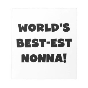 Zwart Tekst Best-est Nonna T-shirts en geschenken Notitieblok