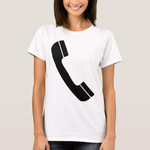 zwart telefoonnummer t-shirt