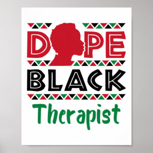 Zwart Therapeut Psychologie Psychologie Raad Poster