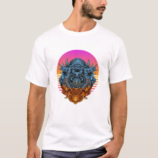 Zwart Tiger Head T-Shirt Collectie