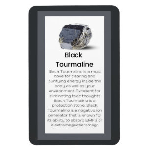 Zwart Toermalijn Crystal Betekenis Sieraden Displa Magneet